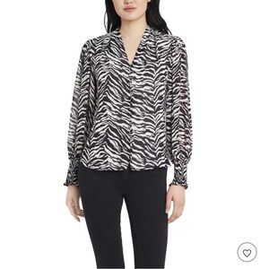 Vince Camuto Zebra Print Women's Blouse